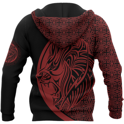 Lion Tattoo Hoodie T Shirt For Men and Women HAC080605-NM-Apparel-NM-Hoodie-S-Vibe Cosy™