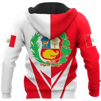 Peru 3d hoodie shirt for men and women HAC220605-Apparel-HG-Zip hoodie-S-Vibe Cosy™