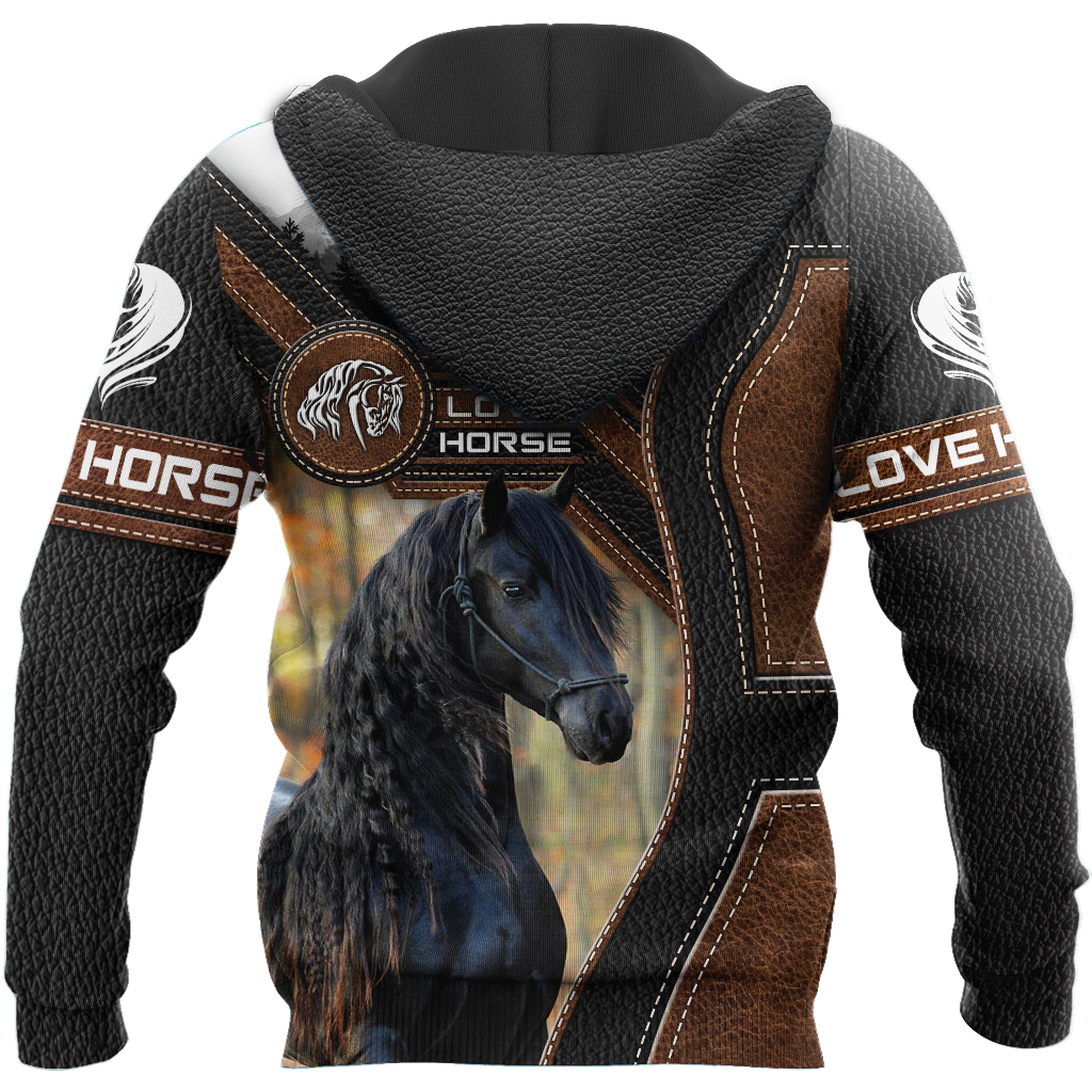 Love Beautiful Horse 3D All Over Printed Shirts For Men And Women TR1505204S-Apparel-MP-Hoodie-S-Vibe Cosy™