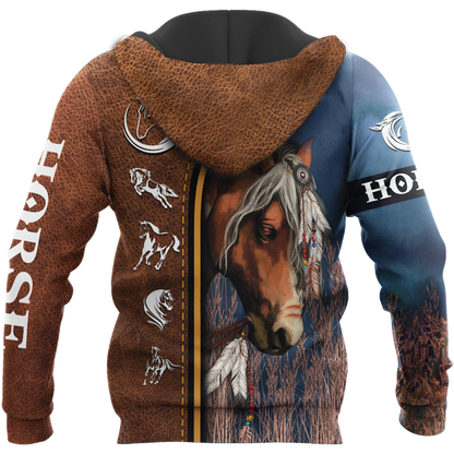 Love Horse 3D All Over Printed Shirts TR0705203-Apparel-MP-Hoodie-S-Vibe Cosy™