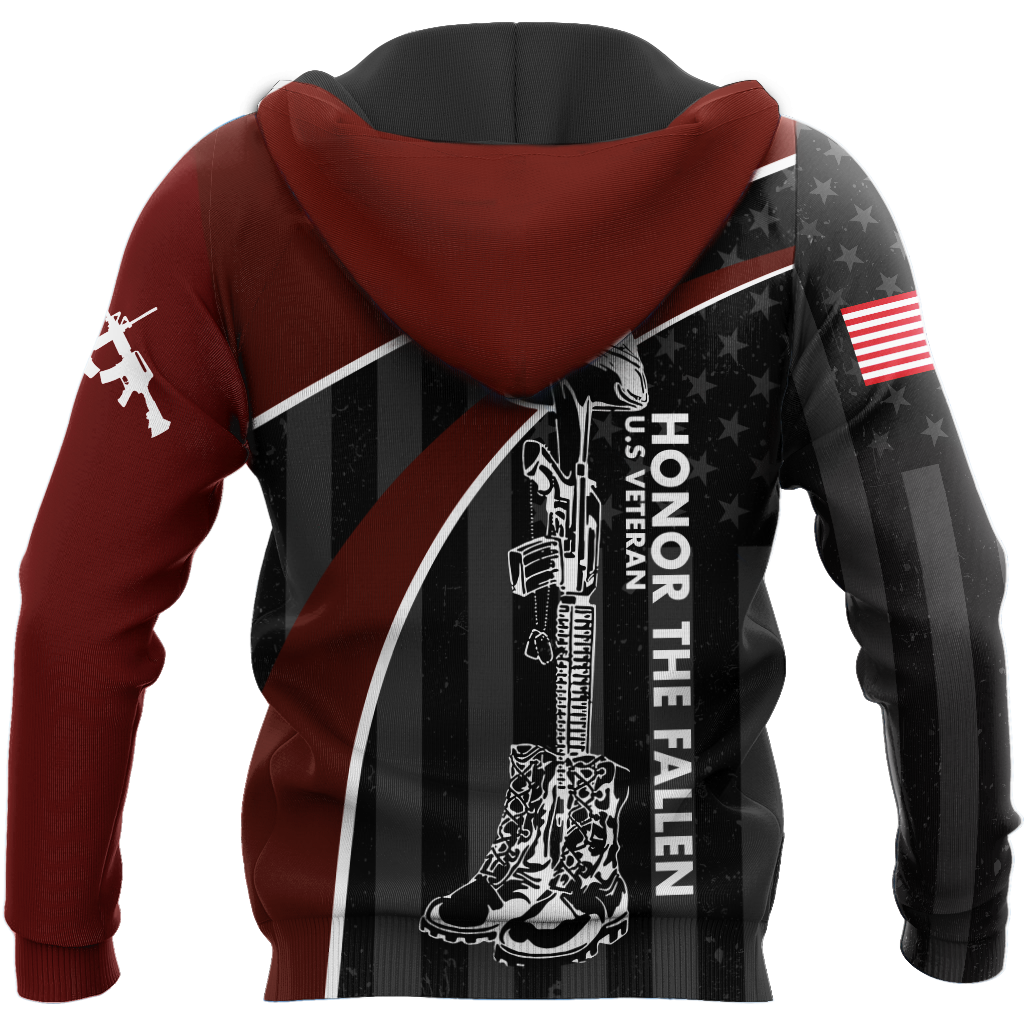 Veteran Honor the fallen 3d all over printed shirts for men and women TR1905206S-Apparel-Huyencass-Hoodie-S-Vibe Cosy™