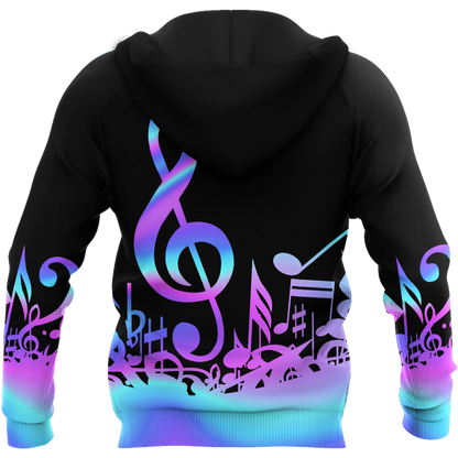 Purple Music Notes 3D All Over Printes-Apparel-HP Arts-Hoodie-S-Vibe Cosy™
