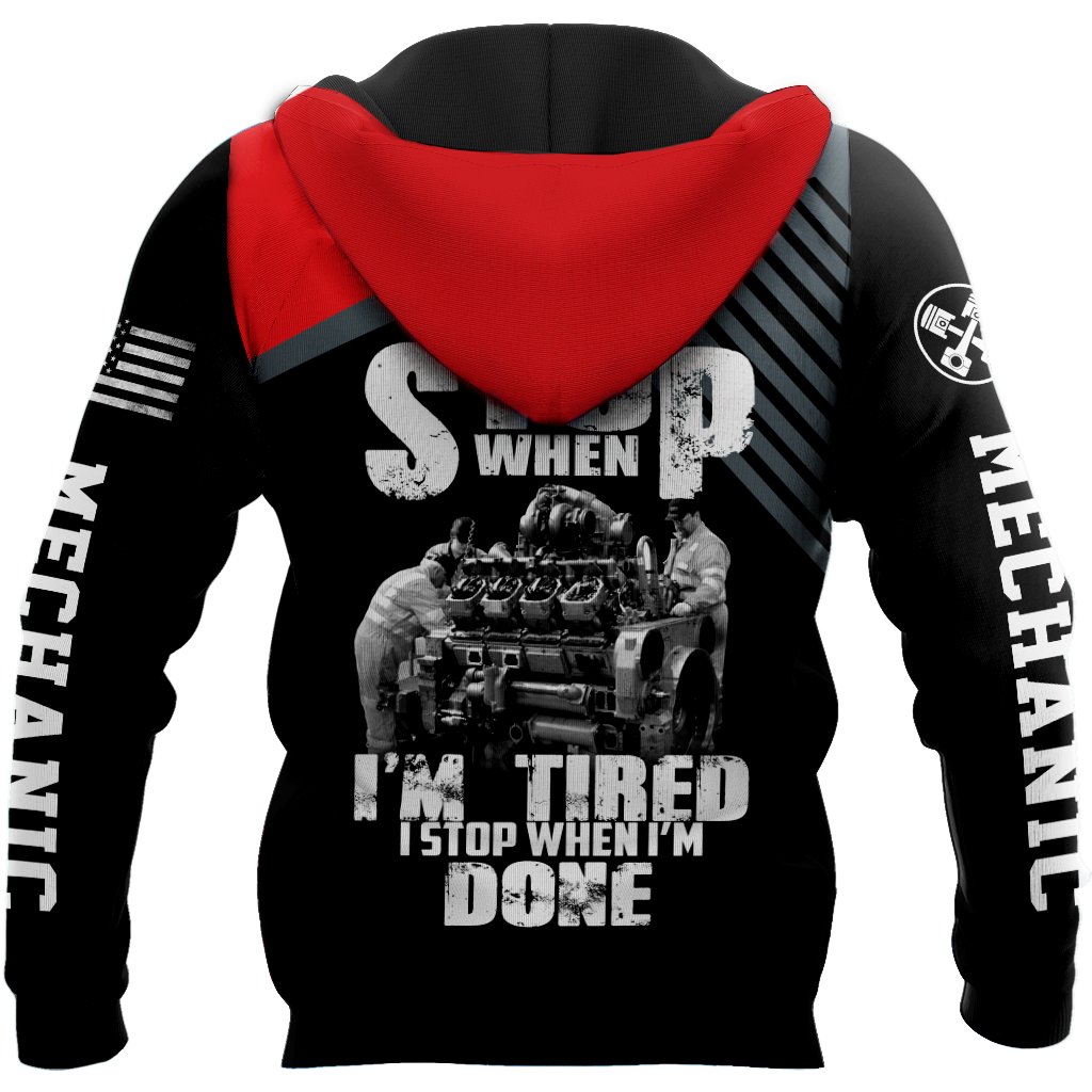 Mechanic I Stop When I'm Done 3D All Over Printed Hoodie For Men and Women TR1010205