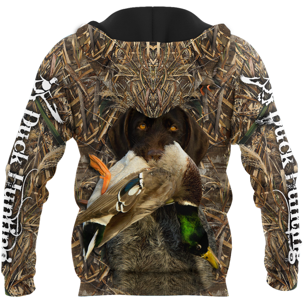 Duck Hunting Labrador Retriever Camo 3D All Over Print  Hoodie Pi17082001