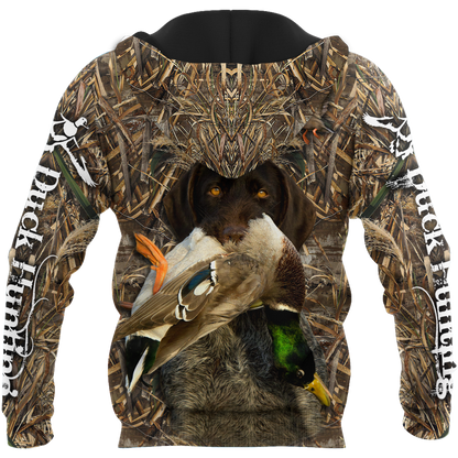Duck Hunting Labrador Retriever Camo 3D All Over Print  Hoodie Pi17082001