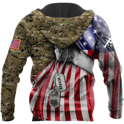 US Air Force tag Custom name 3D shirts for men and women