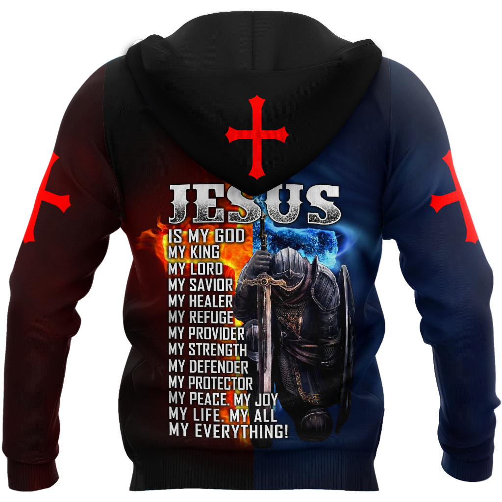 Jesus Is My God My King My Everything Knight Templars 3D All Over Printed Shirts For Men and Women Pi05092004