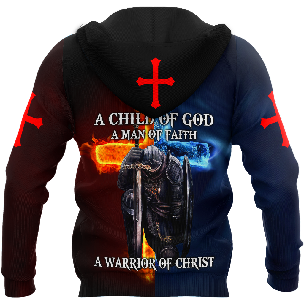 Knight Templars A Child Of God A Man Of Faith A Warrior Of Christ 3D All Over Printed Shirts For Men and Women Pi05092004S