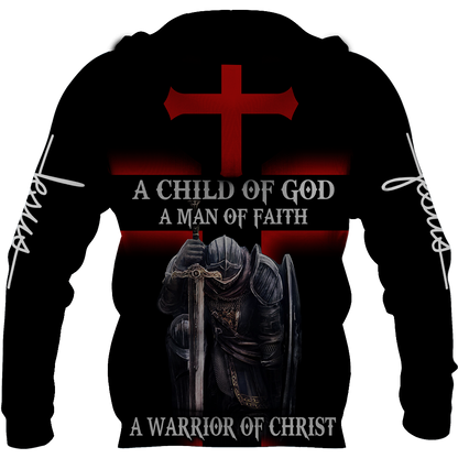 Knight God Jesus 3D All Over Printed Shirt Hoodie For Men And Women JJ060401-Apparel-MP-Hoodie-S-Vibe Cosy™