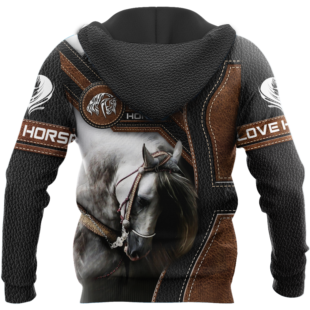 Love Beautiful Horse 3D All Over Printed Shirts For Men And Women TR1505203S-Apparel-MP-Hoodie-S-Vibe Cosy™