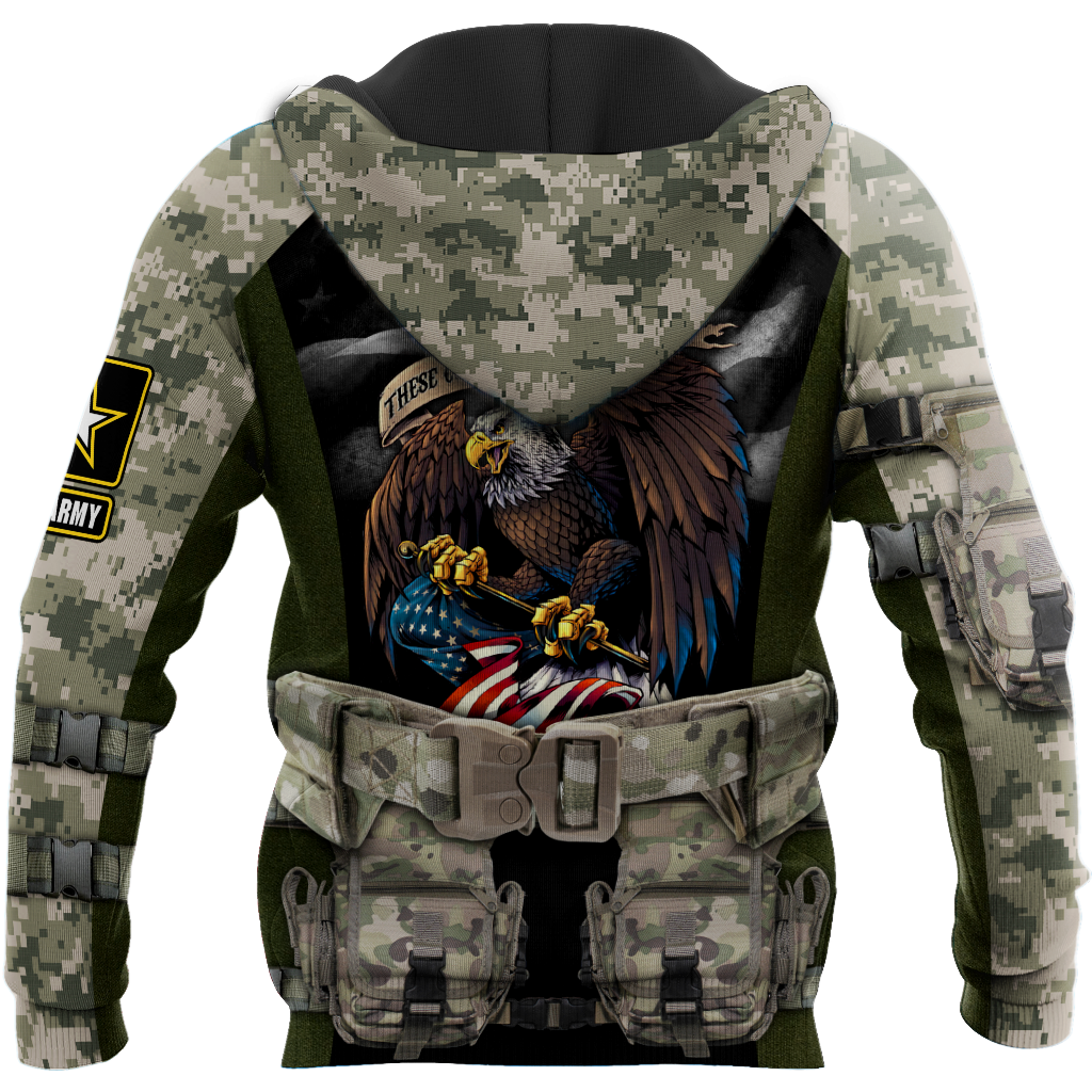 Army Veteran Our Flag Does Not Fly Because The Wind 3d shirts