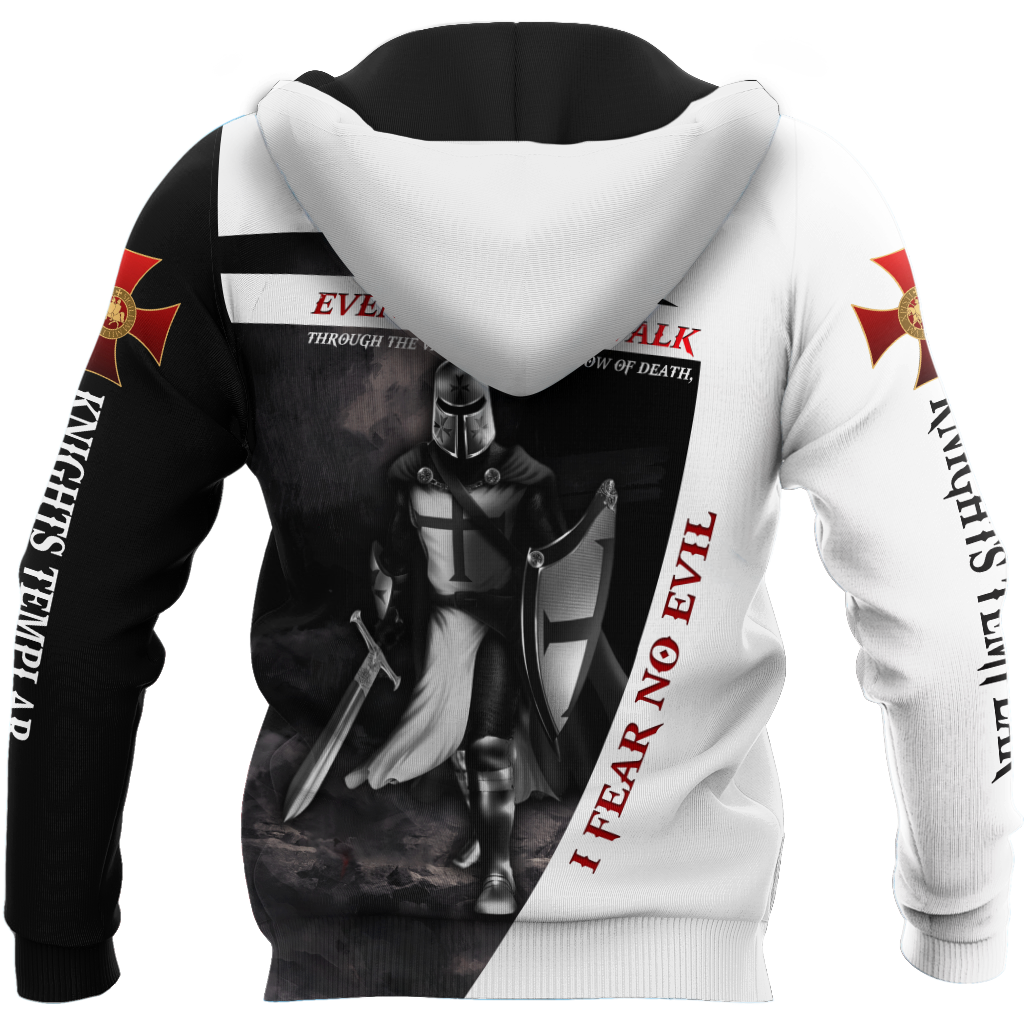 Premium Knight Templar I Fear No Evil All Over Printed Shirts For Men And Women MEI