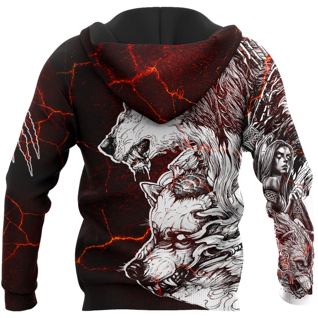 Tattoo Thunder Wolf 3D All Over Printed Shirts For Men and Women HAC030801