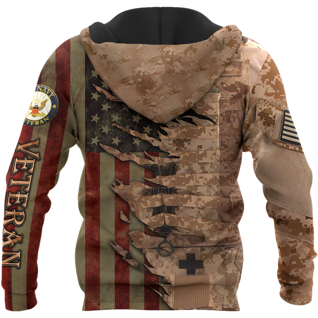 Proud to be United States Navy SEALs Veteran 3D All Over Printed Shirts For Men and Women HAC210803