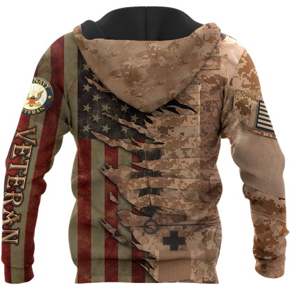 Proud to be United States Navy SEALs Veteran 3D All Over Printed Shirts For Men and Women HAC210803