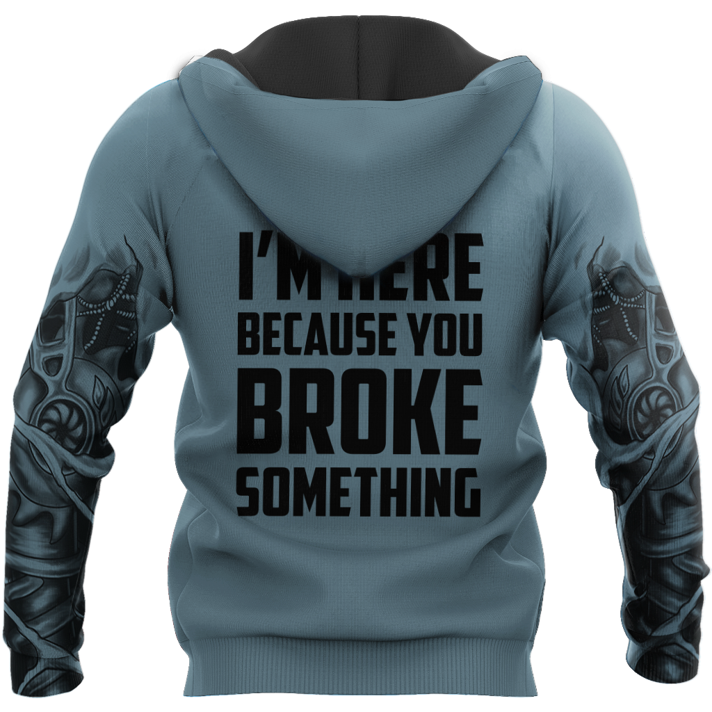 Mechanic 3D All Over Printed Hoodie For Men and Women TN16092002