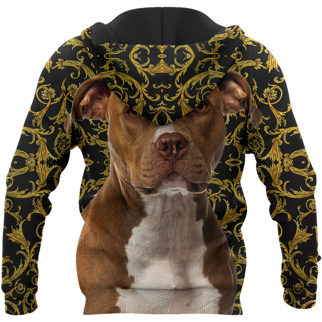 Pitbull 3d hoodie shirt for men and women HAC280704-Apparel-HG-Zip hoodie-S-Vibe Cosy™