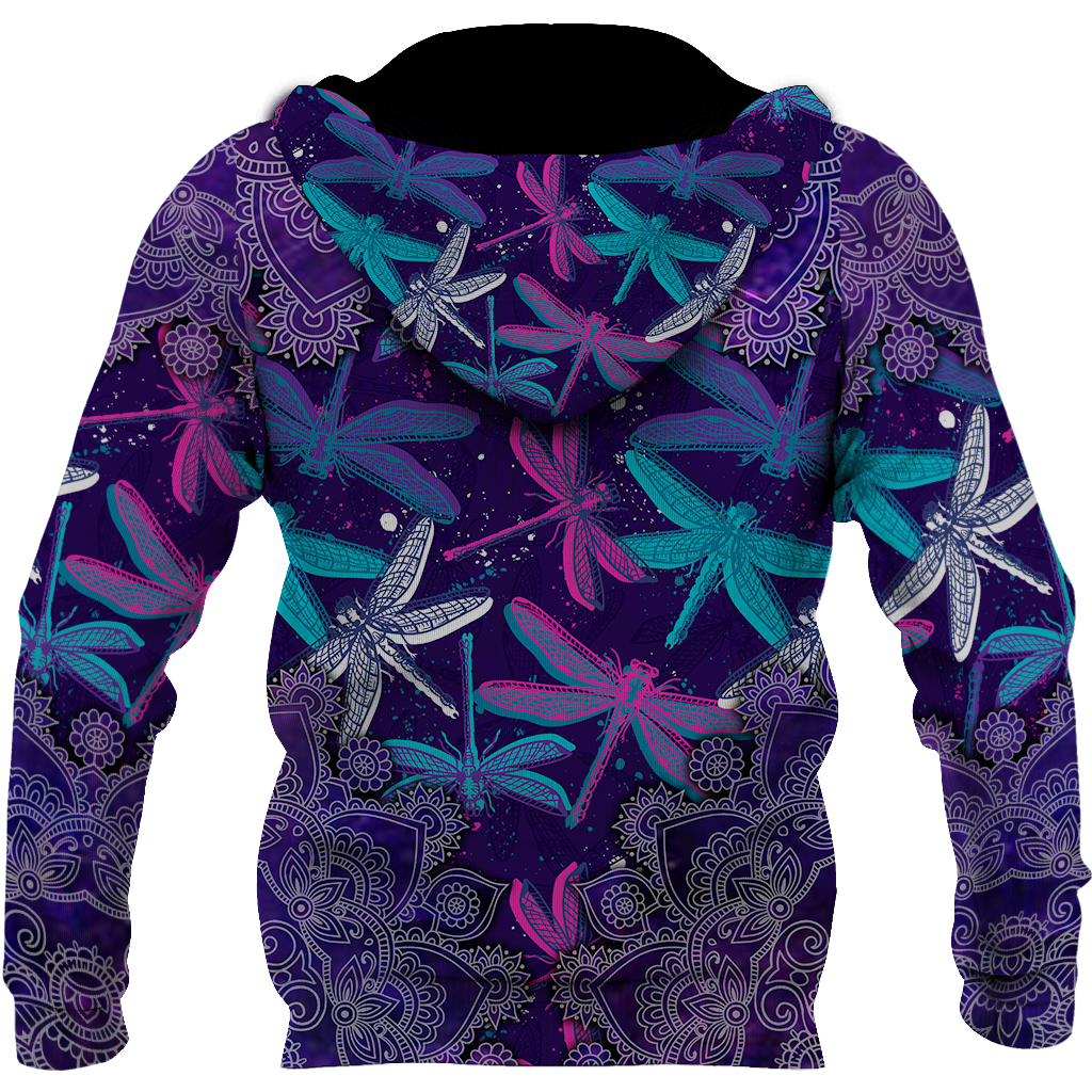 Beautiful Dragonfly 3D All Over Printed Shirts JJ300305-Apparel-TA-Hoodie-S-Vibe Cosy™
