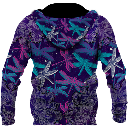 Beautiful Dragonfly 3D All Over Printed Shirts JJ300305-Apparel-TA-Hoodie-S-Vibe Cosy™