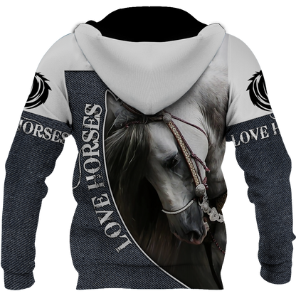 Love Beautiful Horse 3D All Over Printed Shirts JJ270401-Apparel-MP-Hoodie-S-Vibe Cosy™