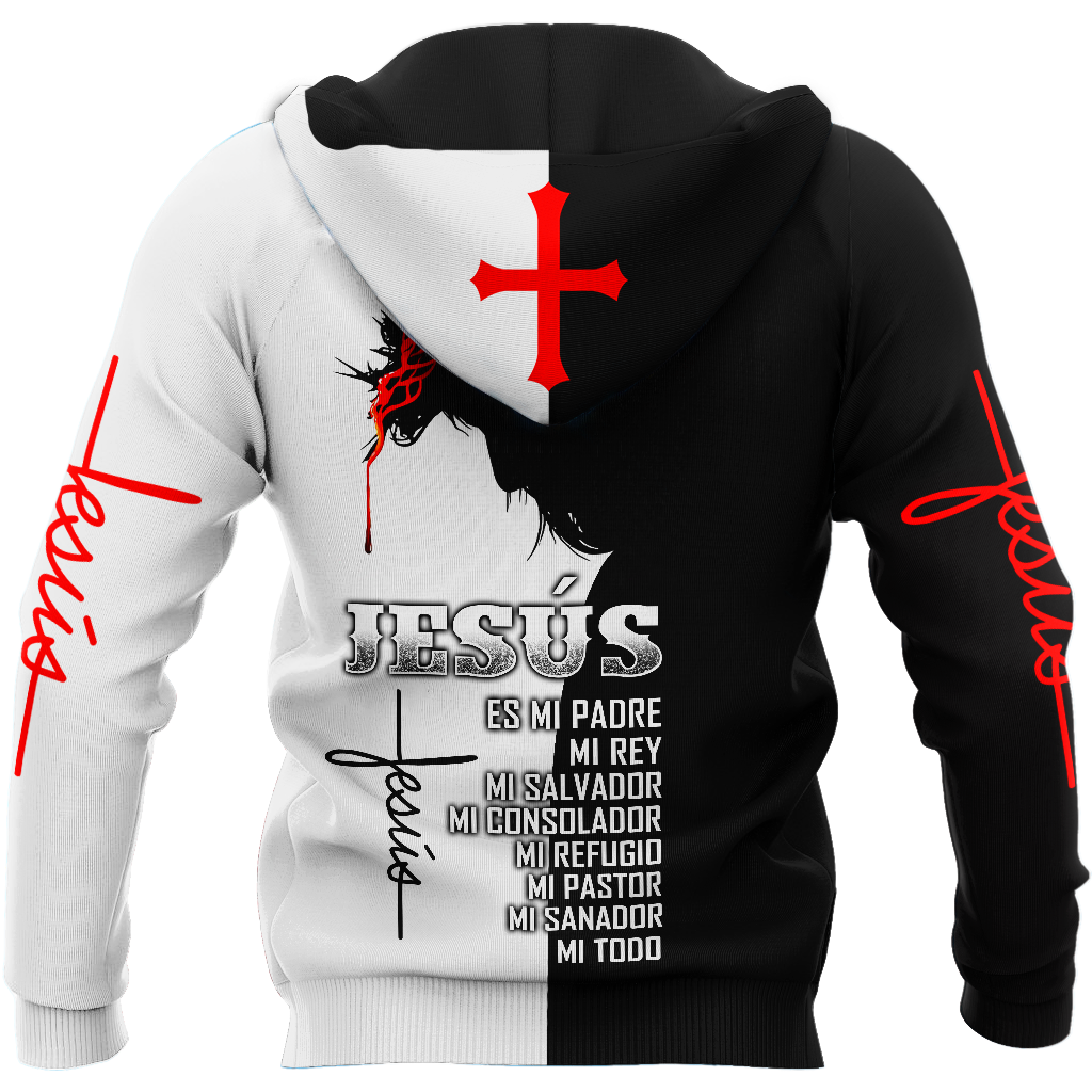Jesús es mi padre mi rey Pi17062001-Apparel-TA-Hoodie-S-Vibe Cosy™