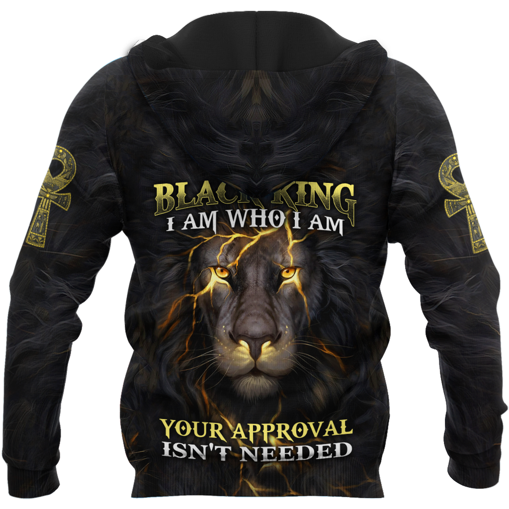 Black King-I Am Who I Am Ankh Symbol 3D All Over Printed Shirts For Men and Women Pi11062003S1-Apparel-TA-Hoodie-S-Vibe Cosy™