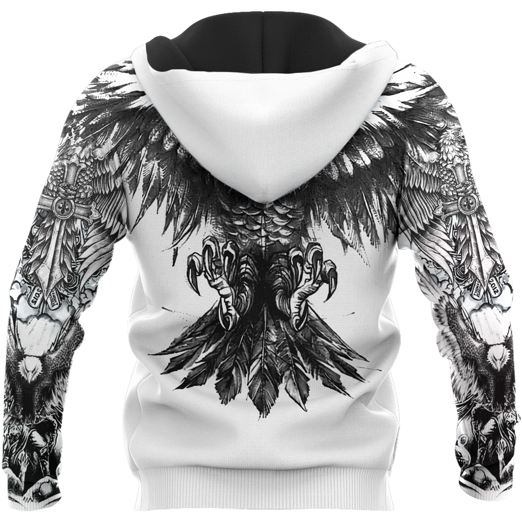Eagle Tattoo Art Hoodie T Shirt For Men and Women HAC300504-NM-Apparel-NM-Hoodie-S-Vibe Cosy™