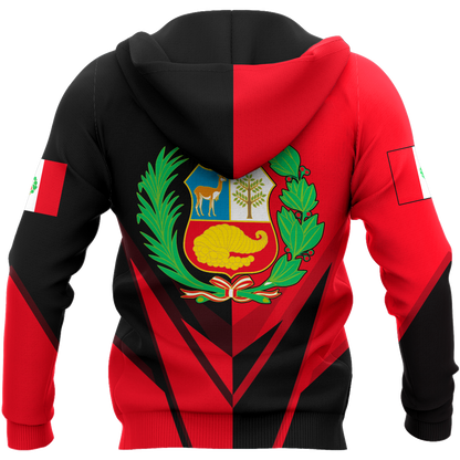 Peru 3d hoodie shirt for men and women HAC220606-Apparel-HG-Zip hoodie-S-Vibe Cosy™