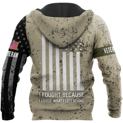 Veteran US Army Eagle in my heart 3D shirts for men and women