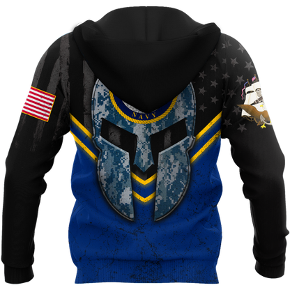 Spartan Soldier US Navy 3D All Over Printed Shirt Hoodie Pi20082002
