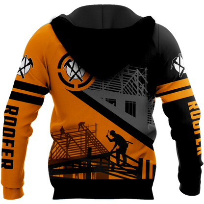 Custom Name Roofer Man 3D All Over Printed Shirts For Men