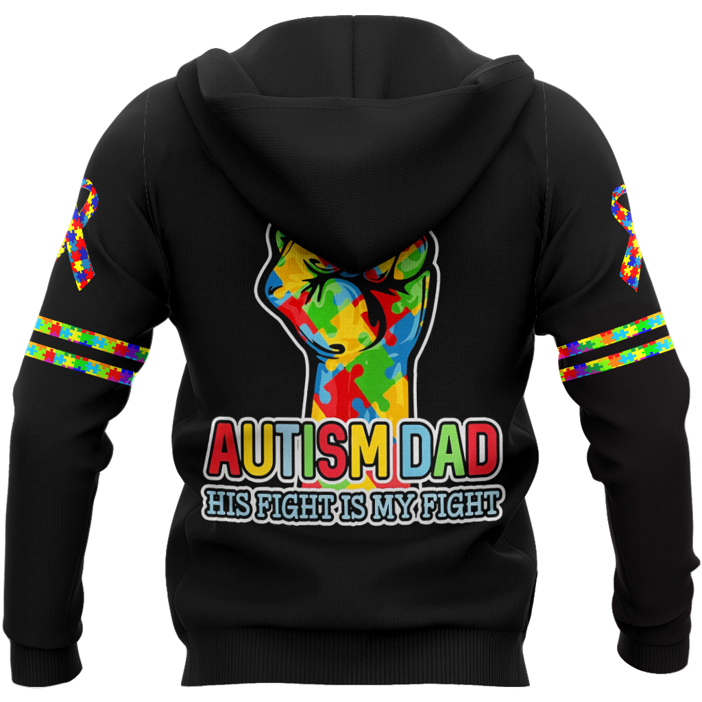 Autism dad 3d hoodie shirt for men and women HAC110504-Apparel-HG-Zip hoodie-S-Vibe Cosy™