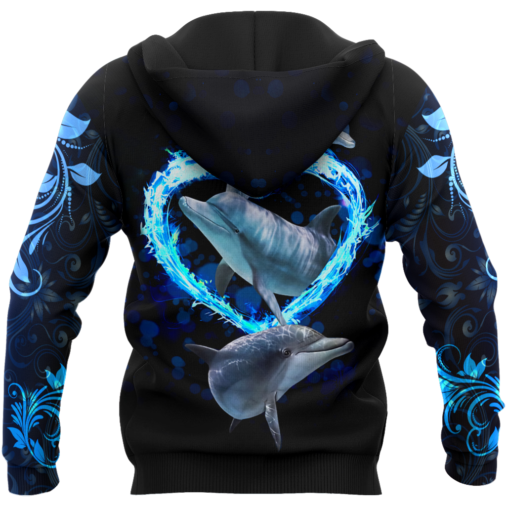 Dolphin 3d hoodie shirt for men and women HG HAC180301-Apparel-HG-Zip hoodie-S-Vibe Cosy™