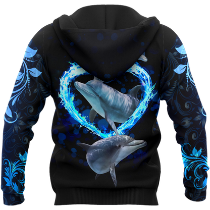 Dolphin 3d hoodie shirt for men and women HG HAC180301-Apparel-HG-Zip hoodie-S-Vibe Cosy™
