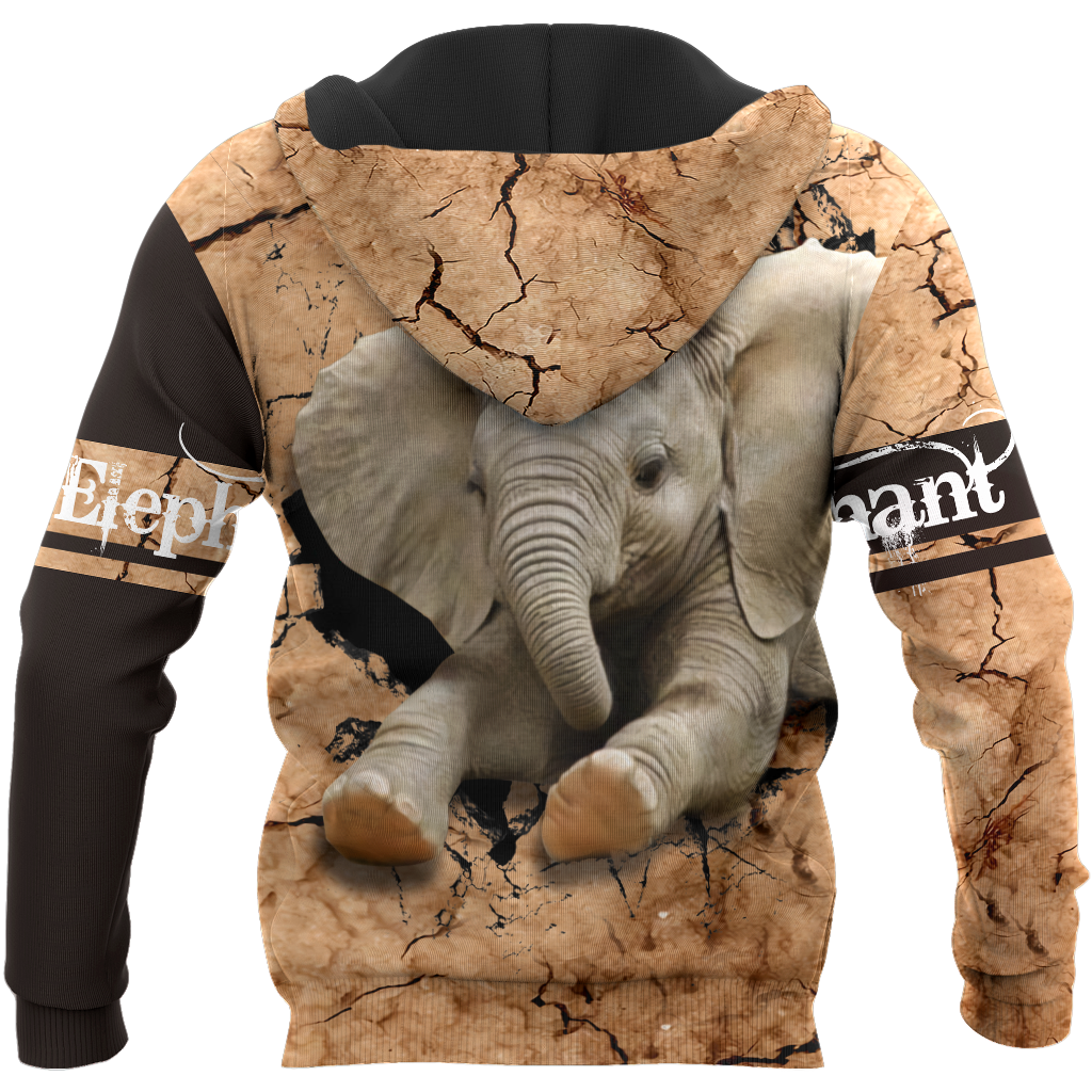 Elephant 3d hoodie shirt for men and women HG71506S5-Apparel-HG-Zip hoodie-S-Vibe Cosy™