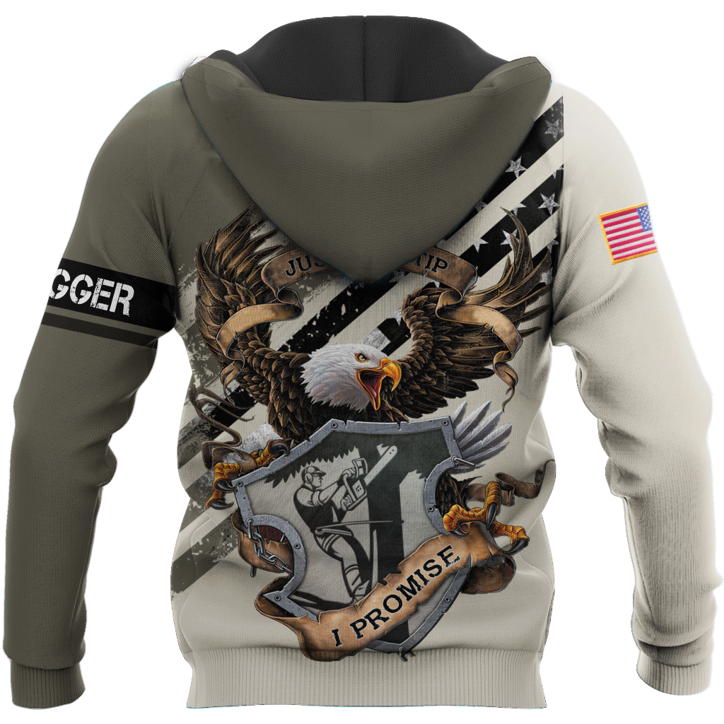 American Bald Eagle Logger Man Unisex Shirts DL1006202