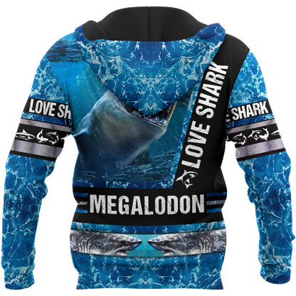 Love Shark 3D All Over Printed Shirts For Men and Women HAC180702-Apparel-TT-Hoodie-S-Vibe Cosy™