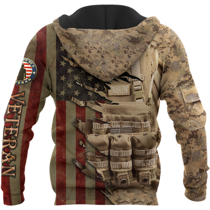 Proud to be United States Marine Veteran 3D All Over Printed Shirts For Men and Women HAC210804