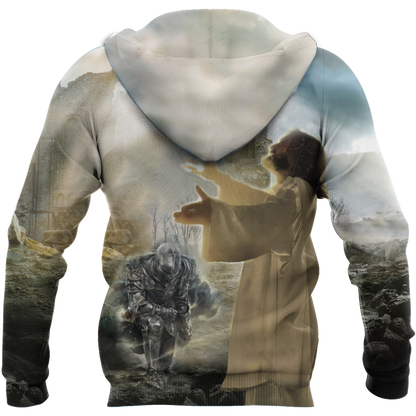 Jesus and Knight templar 3D all over printed for men and women HHT07092018