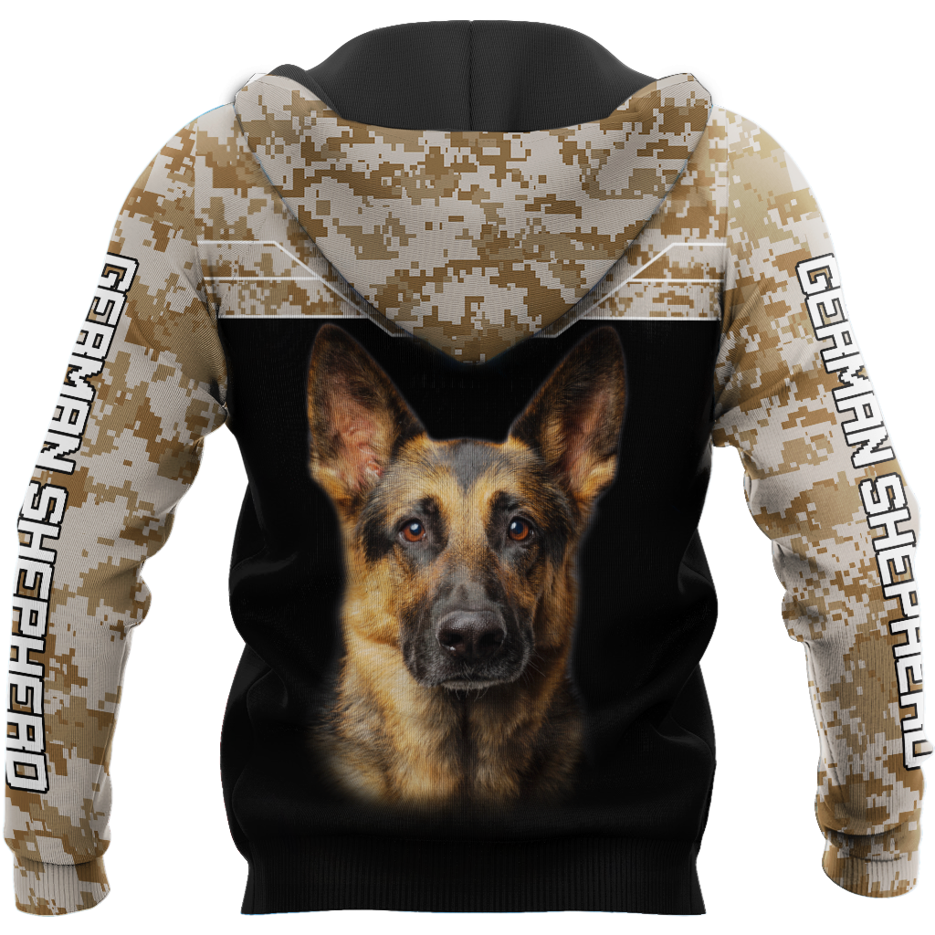 German Shepherd Camo Unisex Shirts TR2110206