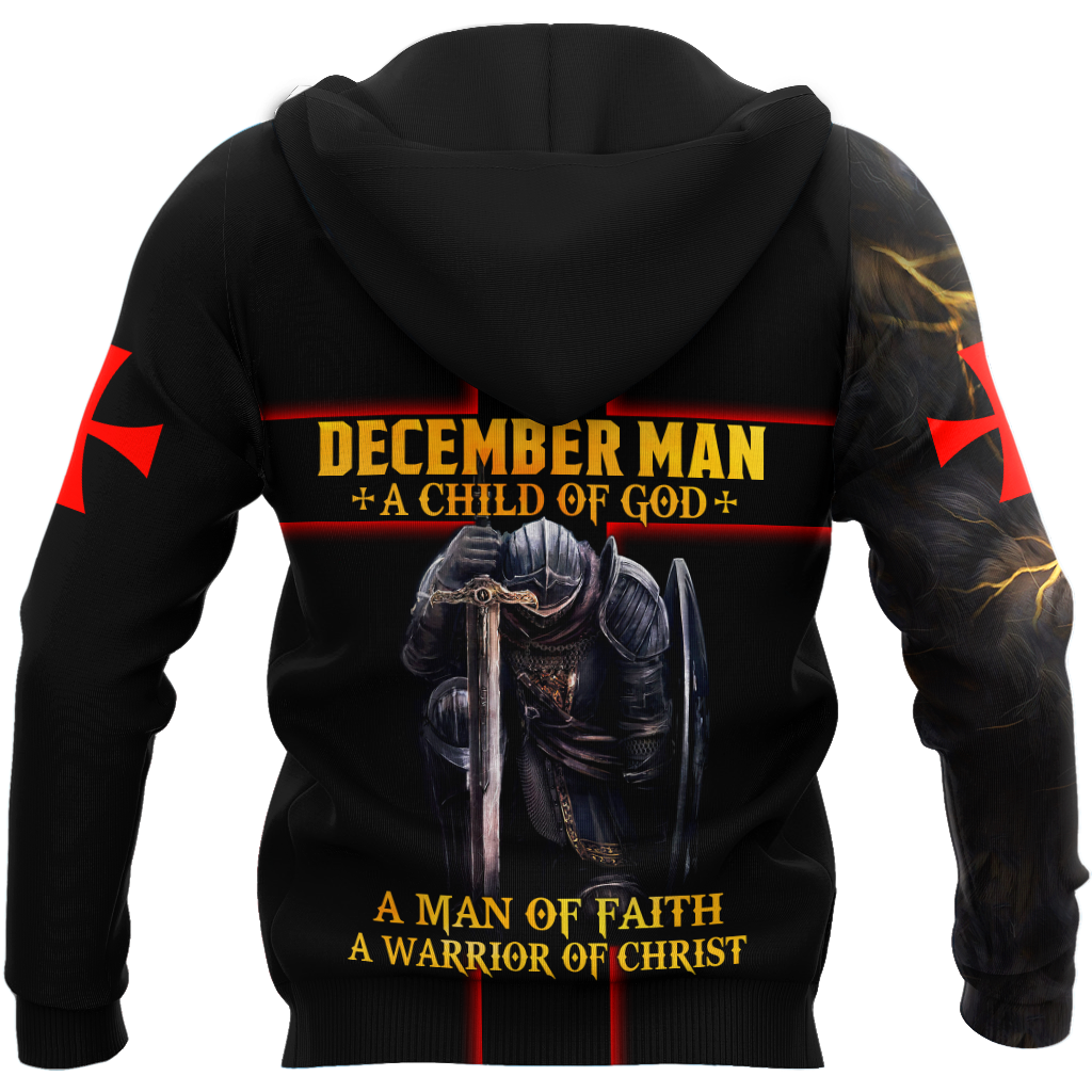 December Man A Child Of God A Man Of Faith A Warrior Of Christ 3D All Over Printed Shirts For Men and Women TA09202001S12