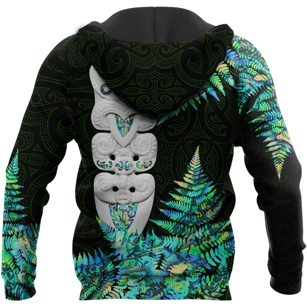 Hei Taiaha Maori Warriors Silver Fern Paua Shell Unisex Shirts