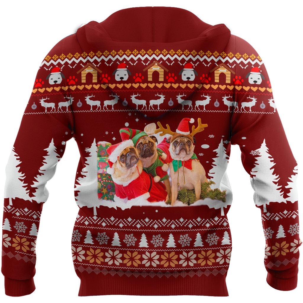 Pug 3d hoodie shirt for men and women HVT19102001