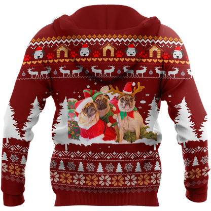 Pug 3d hoodie shirt for men and women HVT19102001