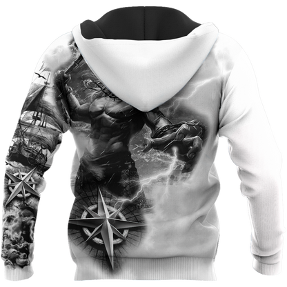 Poseidon Tattoo 3D All Over Printed Shirts HAC040601-Apparel-MP-Hoodie-S-Vibe Cosy™