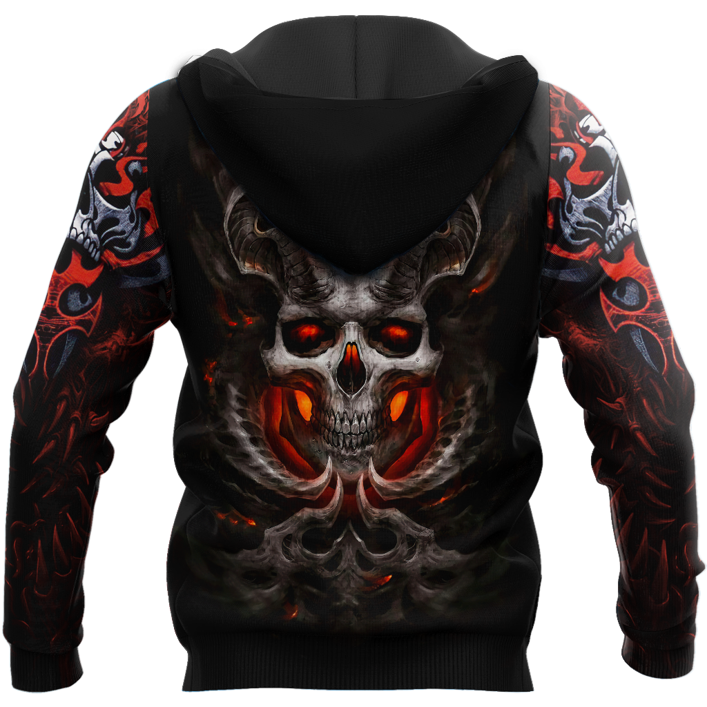 Awesome Confronting Skulls Hoodie For Men And Women MEI