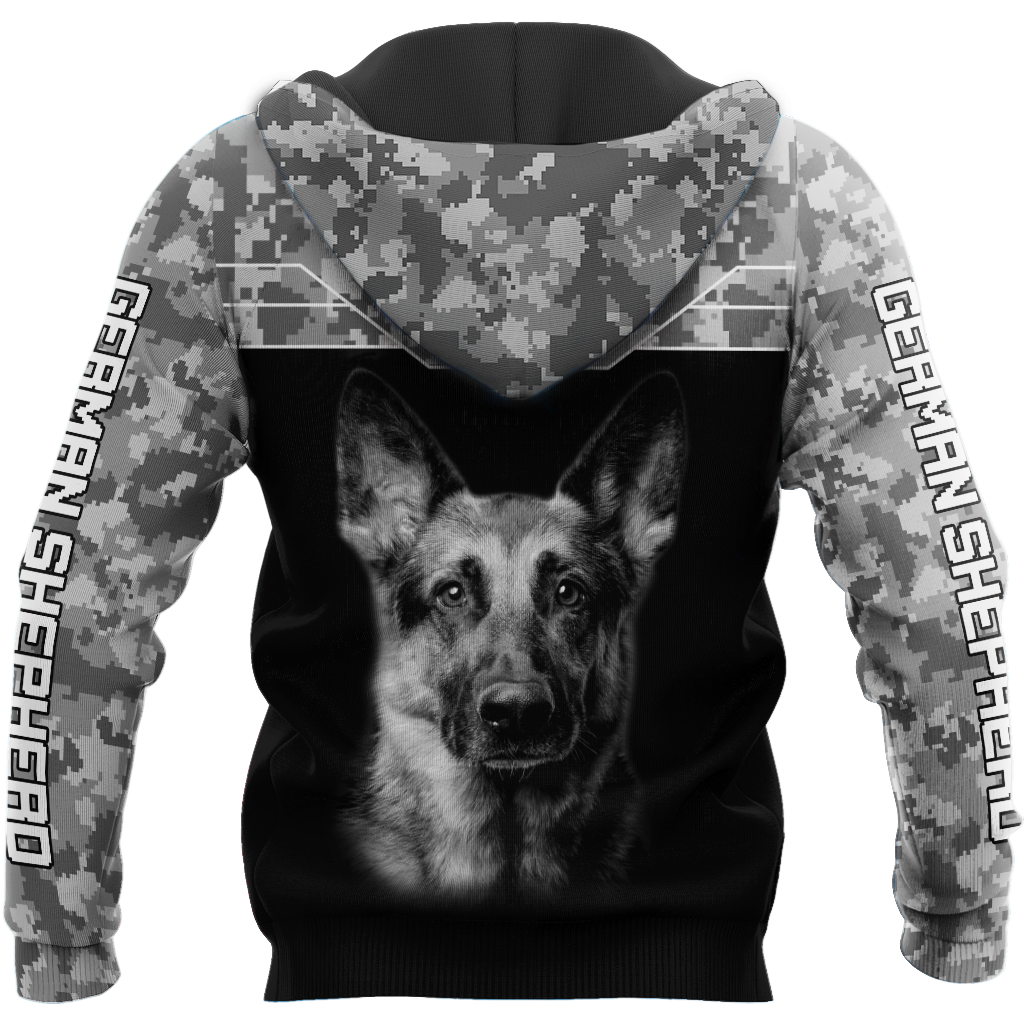 3D German Shepherd Camo Unisex Shirts TR2110205