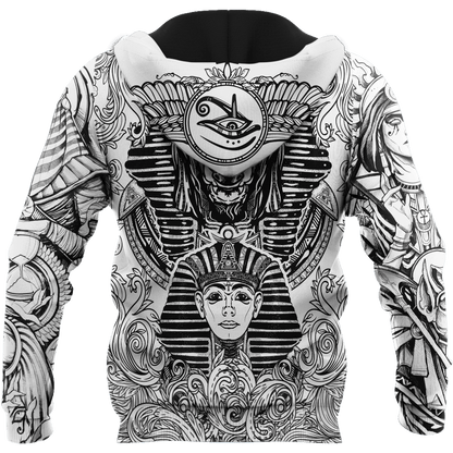 Ancient Egypt Anubis And Heart All 3D Over Printed Unisex Hoodie ML