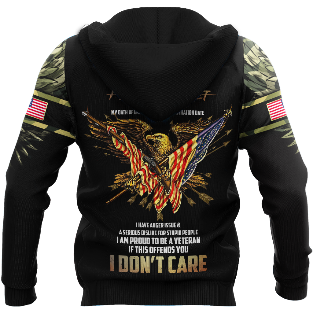 Eagle US Grumpy Veteran 3D shirts for men and women