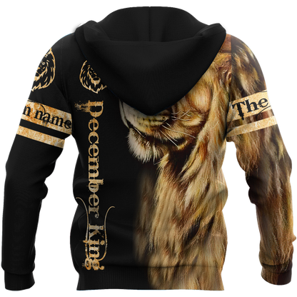 Custom Name December King 3D All Over Printed Unisex Shirts